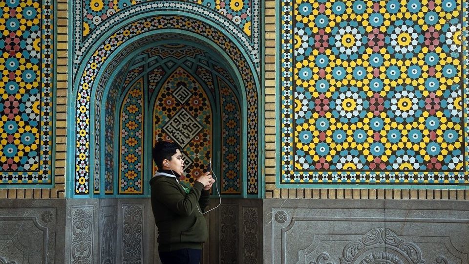 آیین تعویض پرچم حرم حضرت معصومه