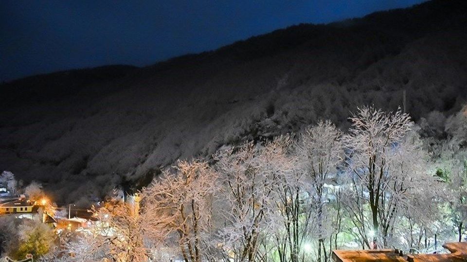 بارش برف در ماسوله