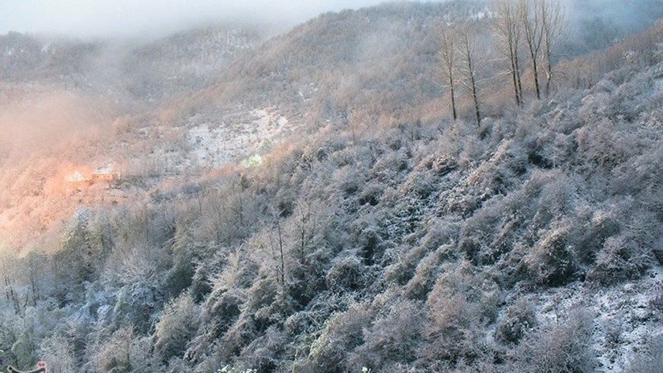 بارش برف در ماسوله