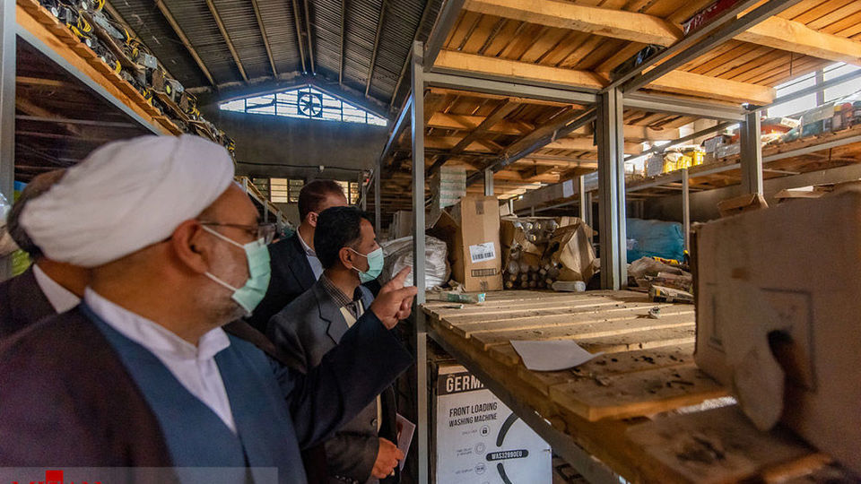 بازدید رئیس کل دادگستری مازندران از انبار اموال تملیکی