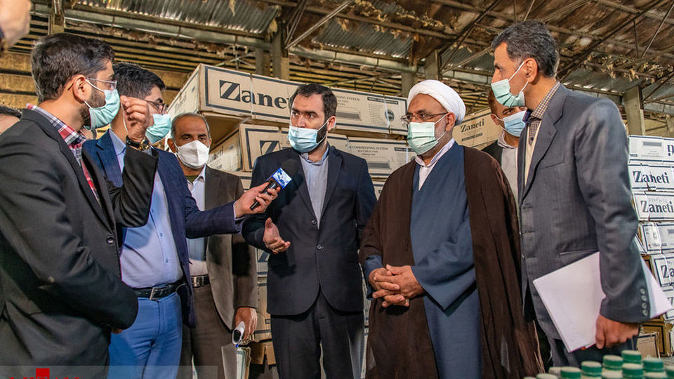 بازدید رئیس کل دادگستری مازندران از انبار اموال تملیکی