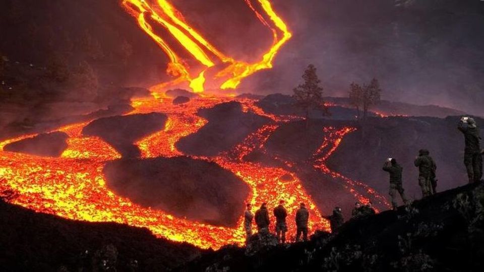 بحران فوران آتشفشان در لاپالما