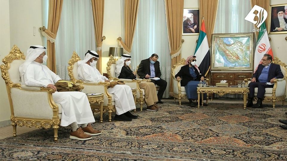 دیدار علی شمخانی با مشاور امنیت ملی امارات