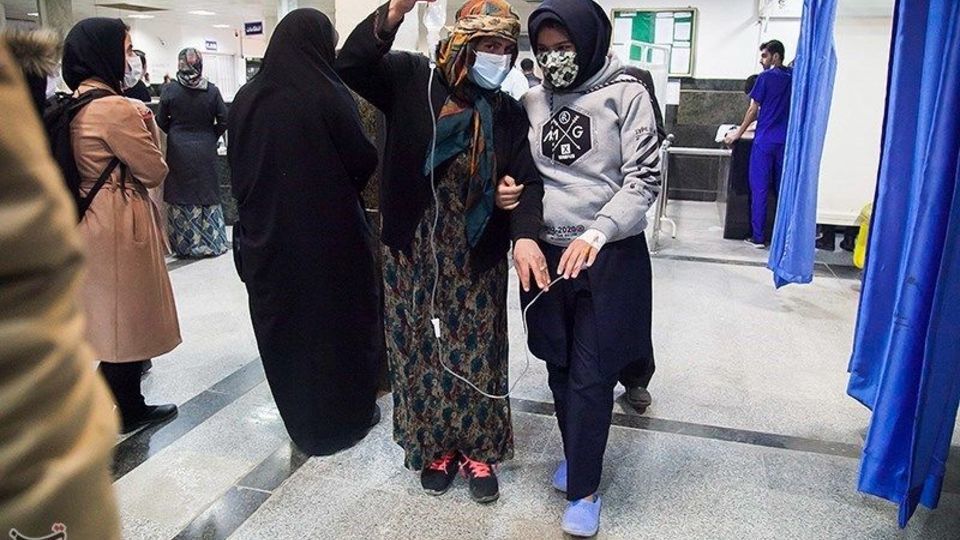 مصدومان حادثه تصادف دانش آموزان در کرمانشاه