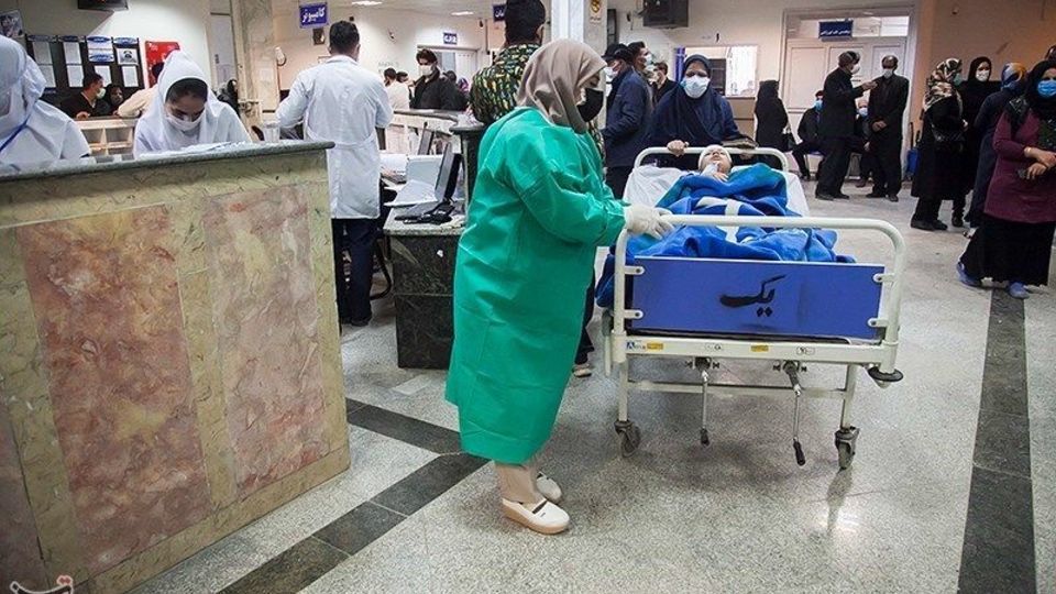 مصدومان حادثه تصادف دانش آموزان در کرمانشاه