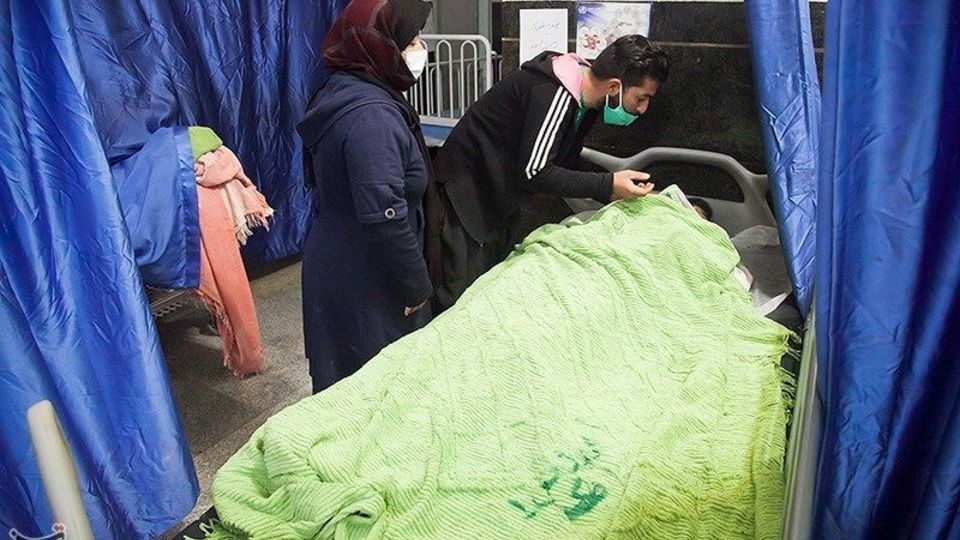 مصدومان حادثه تصادف دانش آموزان در کرمانشاه