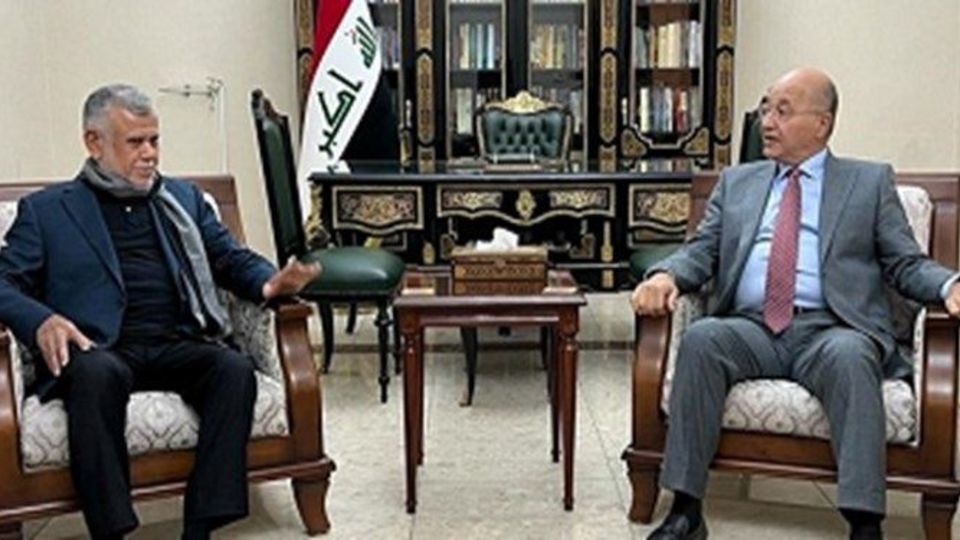 تاکید برهم صالح و هادی العامری بر وحدت ملی و حفظ امنیت و ثبات عراق