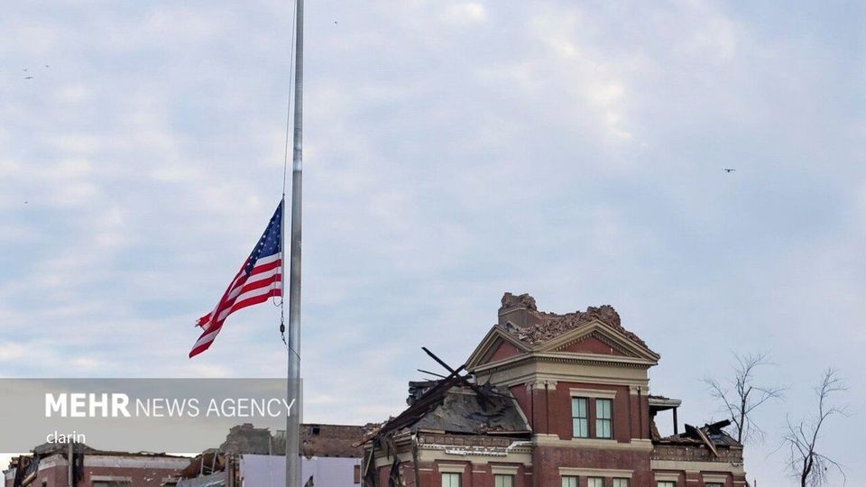 گردباد شدید در «کنتاکی» آمریکا