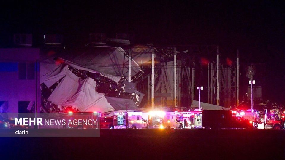 گردباد شدید در «کنتاکی» آمریکا