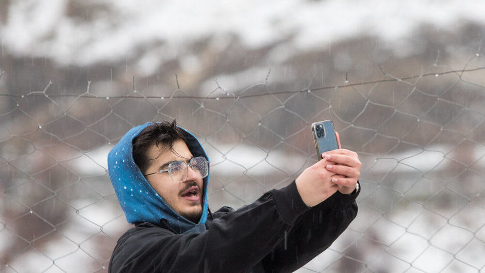 نخستین برف پاییزی تهران