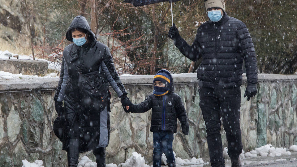 نخستین برف پاییزی تهران