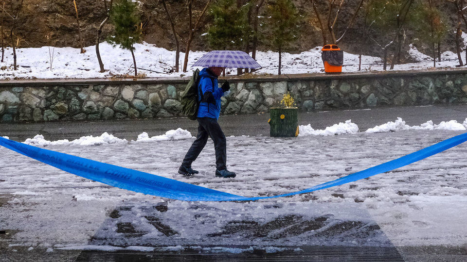 نخستین برف پاییزی تهران