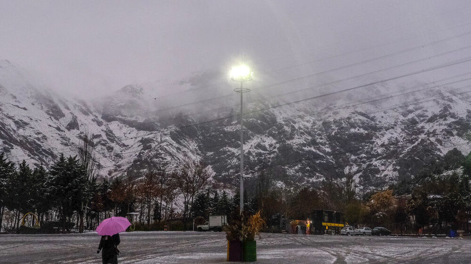 نخستین برف پاییزی تهران