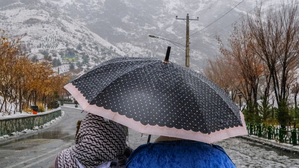 نخستین برف پاییزی تهران