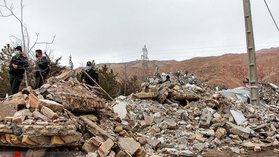 ریزش ساختمان ۴ طبقه - تبریز