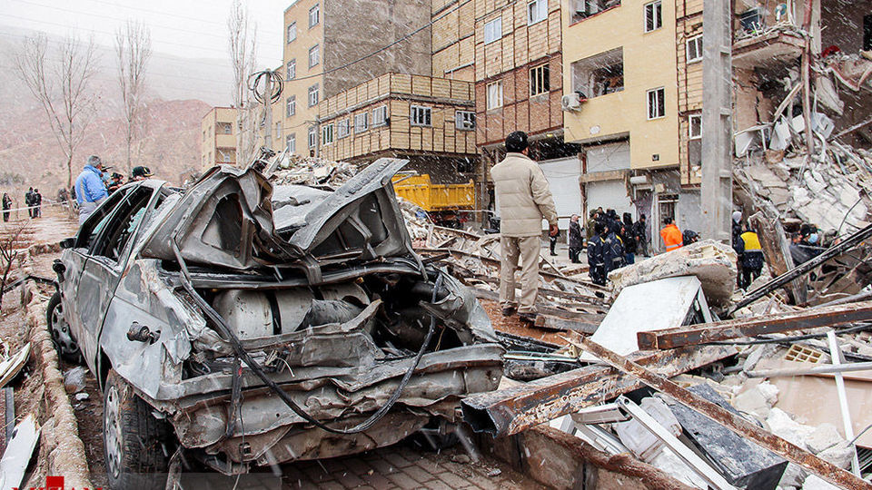 ریزش ساختمان ۴ طبقه - تبریز