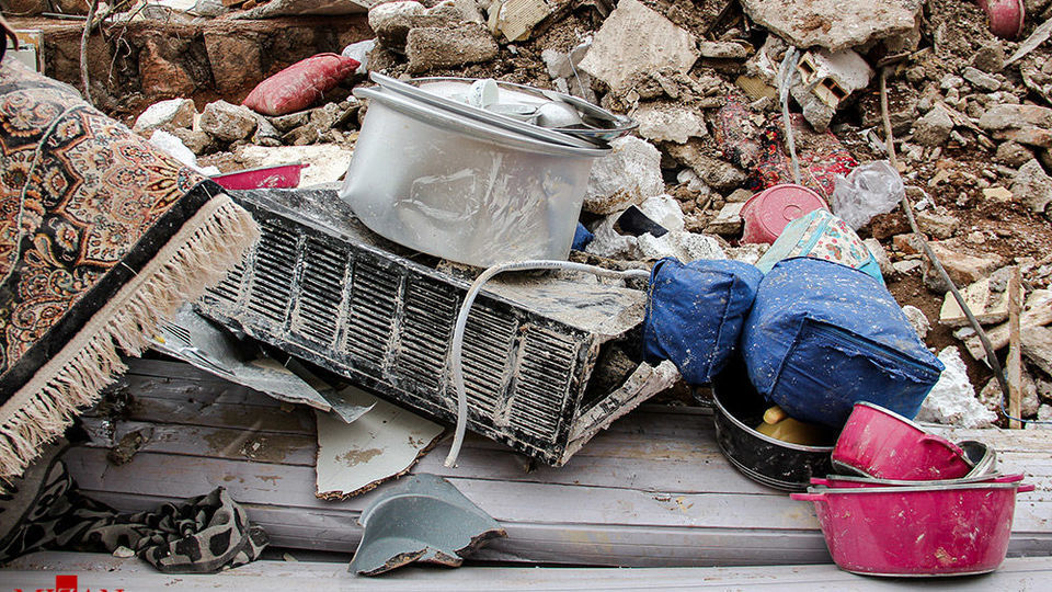 ریزش ساختمان ۴ طبقه - تبریز