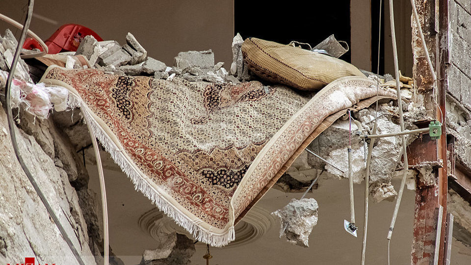 ریزش ساختمان ۴ طبقه - تبریز