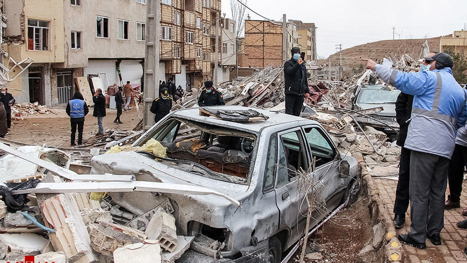 ریزش ساختمان ۴ طبقه - تبریز