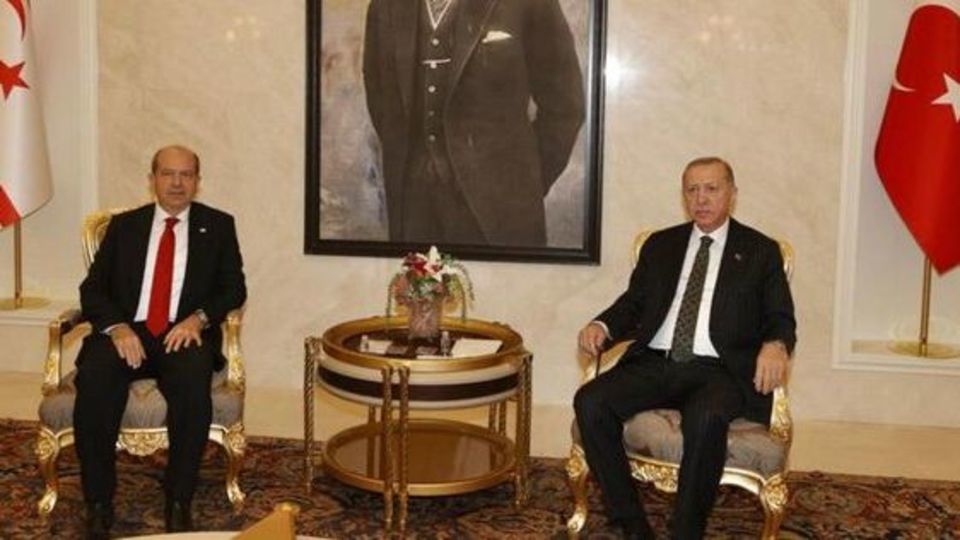 دیدار پشت درهای بسته اردوغان و رئیس جمهوری قبرس شمالی