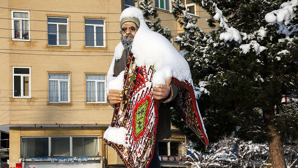 بارش برف سنگین - اهر