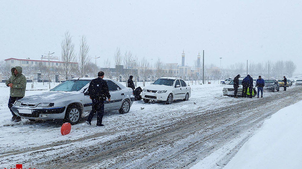 بارش برف سنگین - اهر