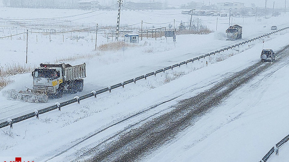 بارش برف سنگین - اهر