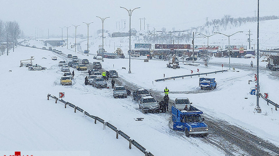 بارش برف سنگین - اهر