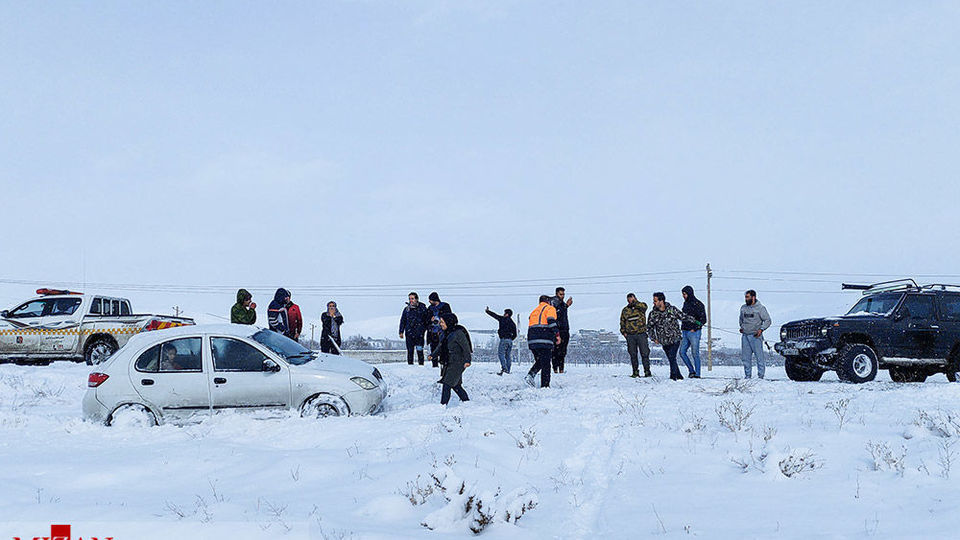 بارش برف سنگین - اهر