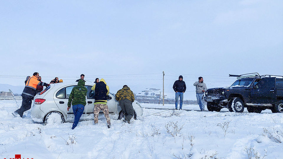 بارش برف سنگین - اهر