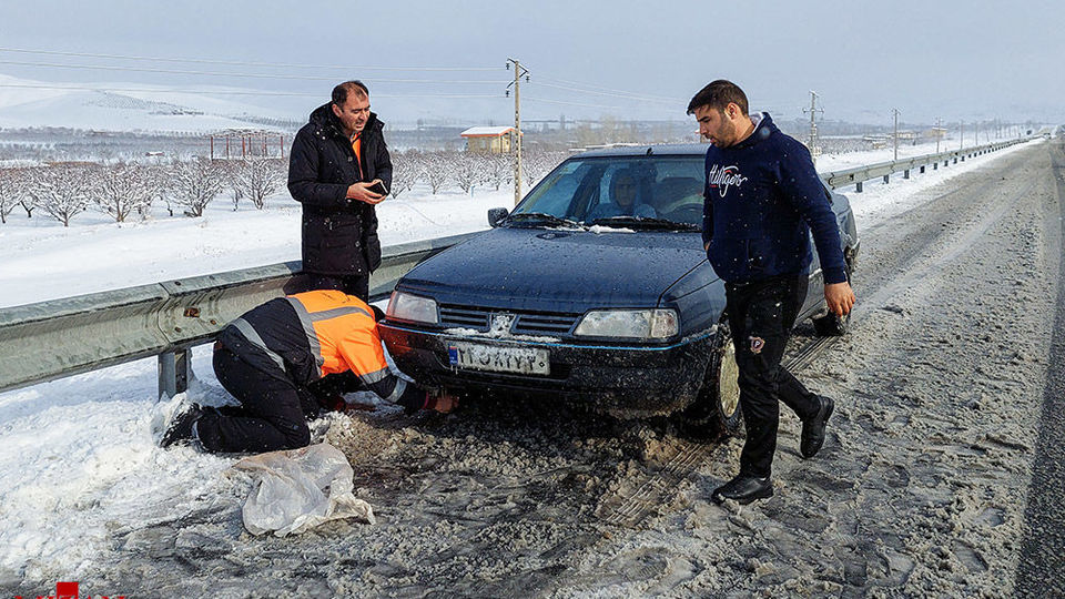 بارش برف سنگین - اهر