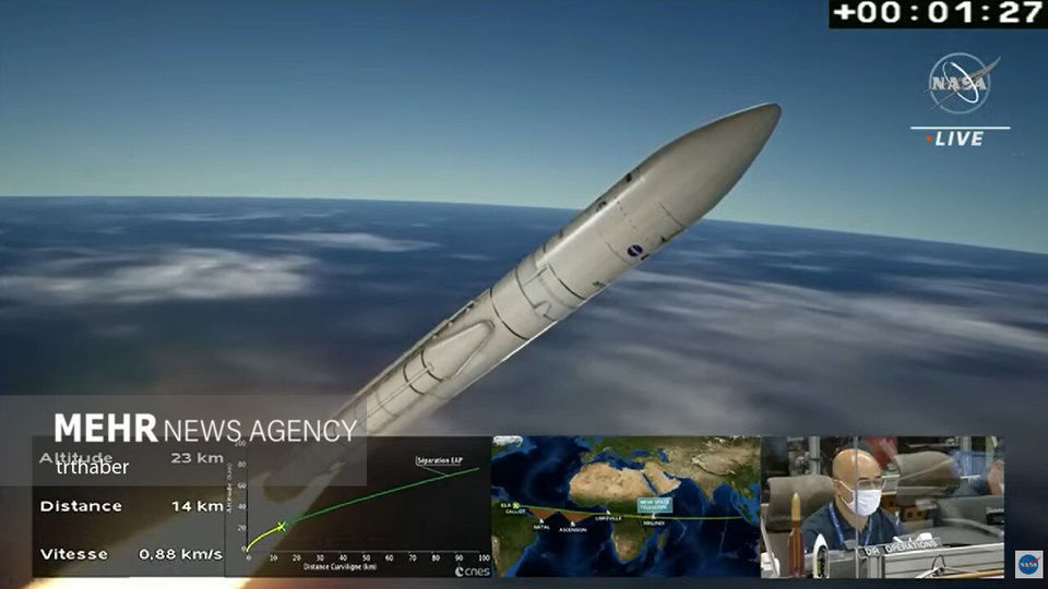 تلسکوپ فضایی جیمز وب سفر فضایی تاریخ‌سازش را آغاز کرد