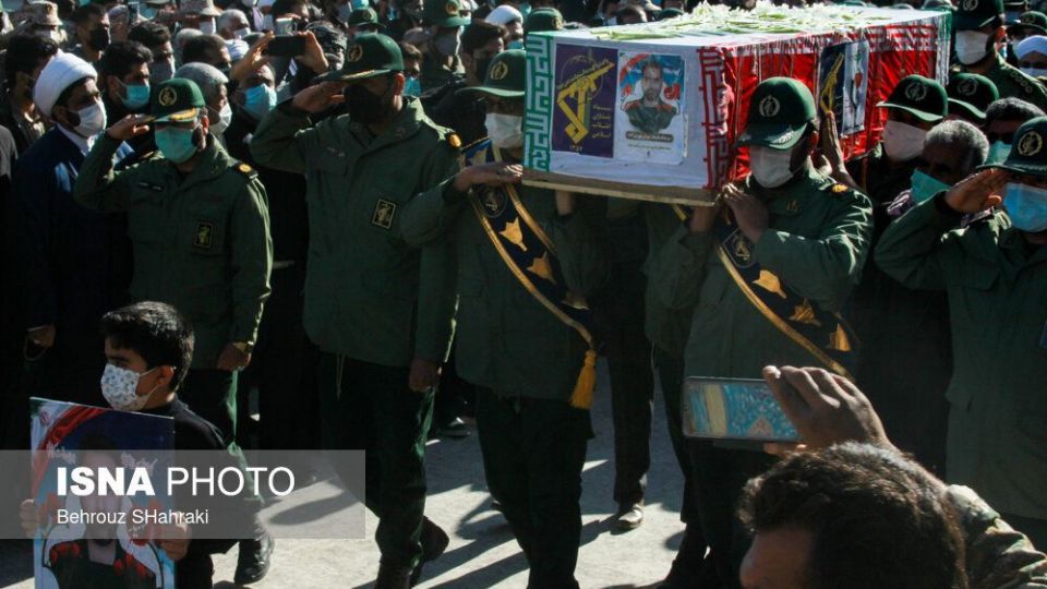 وداع با پیکر شهید سرهنگ پاسدار مهران شوری‌زاده