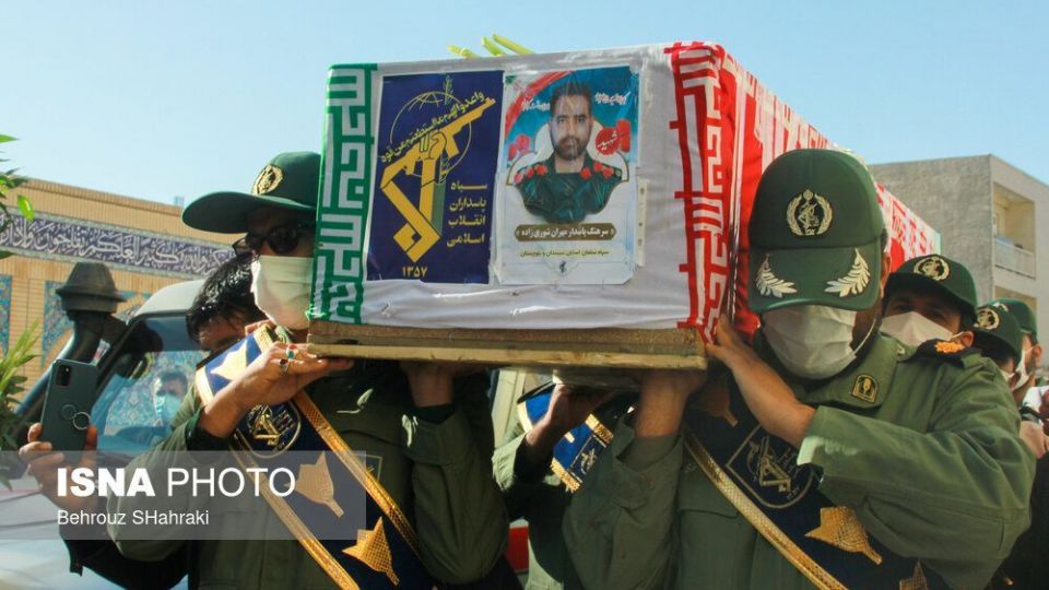 وداع با پیکر شهید سرهنگ پاسدار مهران شوری‌زاده