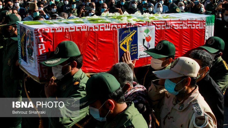 وداع با پیکر شهید سرهنگ پاسدار مهران شوری‌زاده