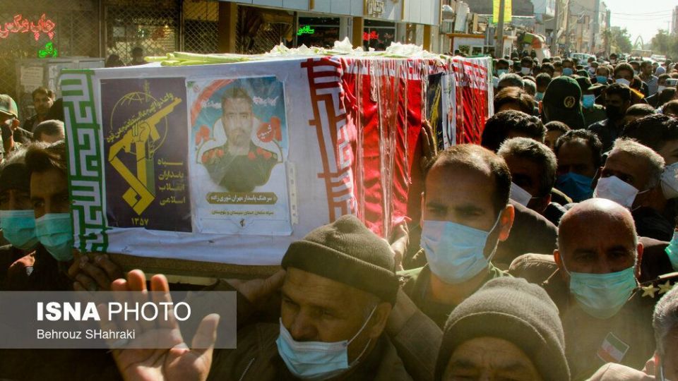 وداع با پیکر شهید سرهنگ پاسدار مهران شوری‌زاده