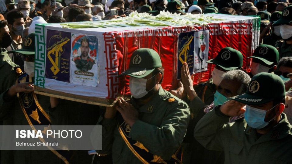 وداع با پیکر شهید سرهنگ پاسدار مهران شوری‌زاده