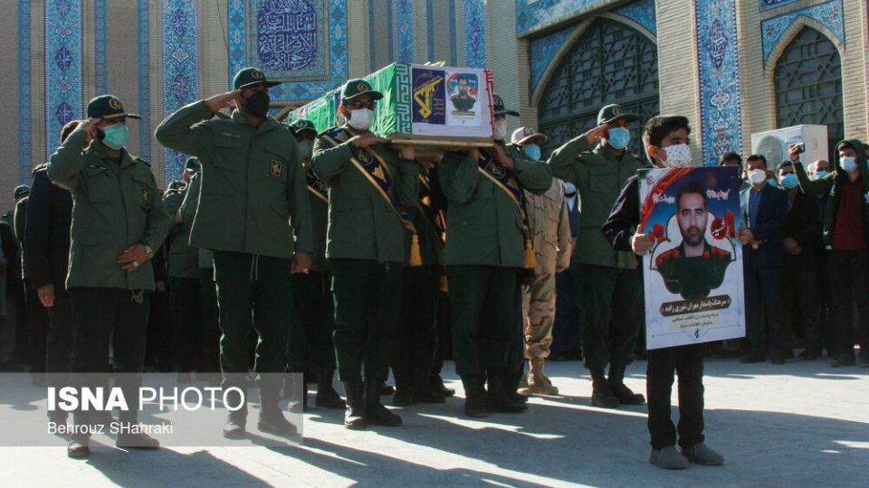 وداع با پیکر شهید سرهنگ پاسدار مهران شوری‌زاده