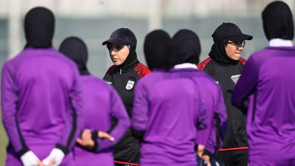 تمرین تیم ملی فوتبال بانوان