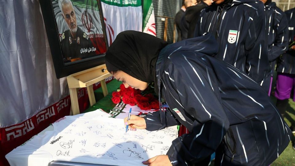 تمرین تیم ملی فوتبال بانوان