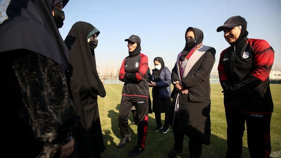 تمرین تیم ملی فوتبال بانوان