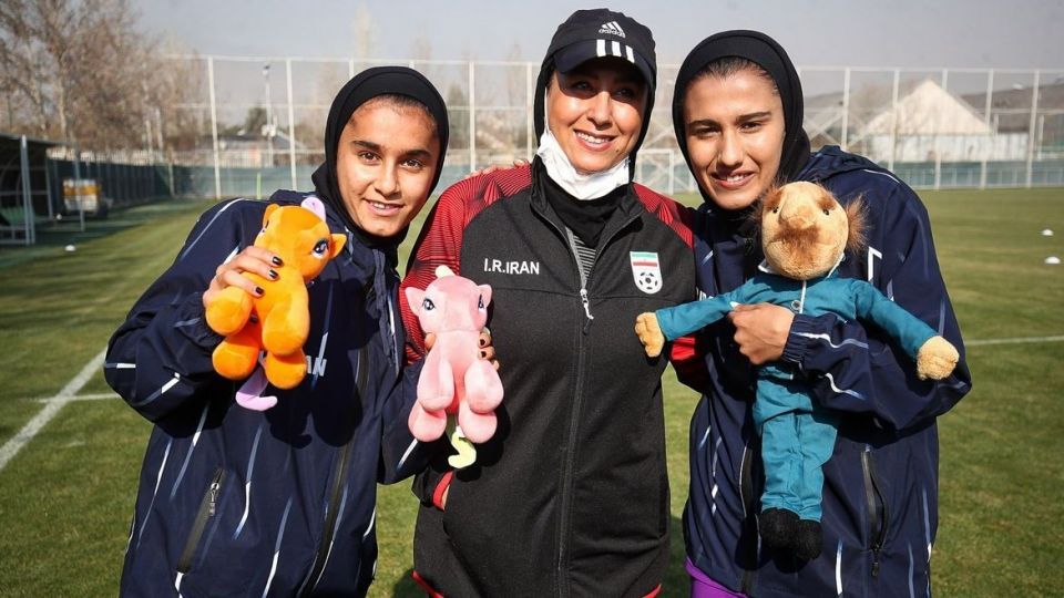 تمرین تیم ملی فوتبال بانوان