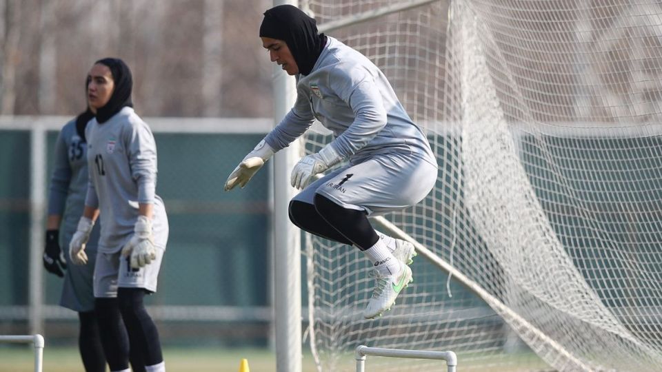 تمرین تیم ملی فوتبال بانوان