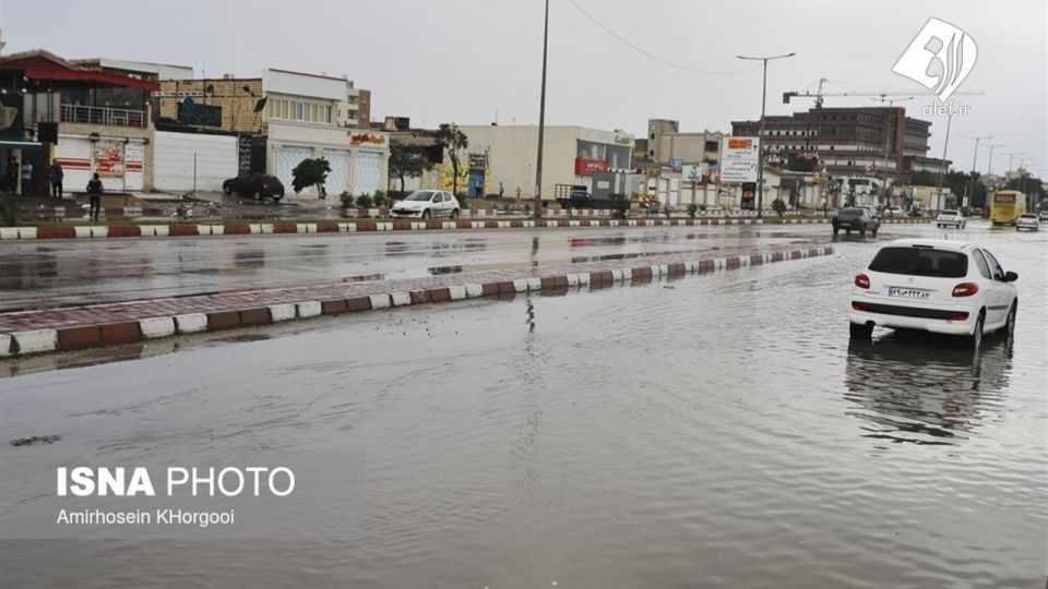وضعیت شهر بندرعباس پس از بارندگی های اخیر