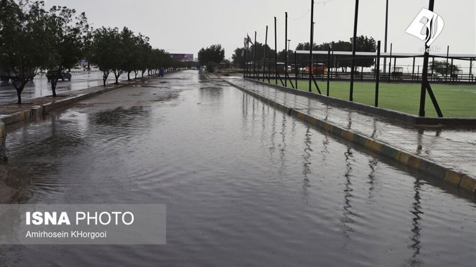 وضعیت شهر بندرعباس پس از بارندگی های اخیر