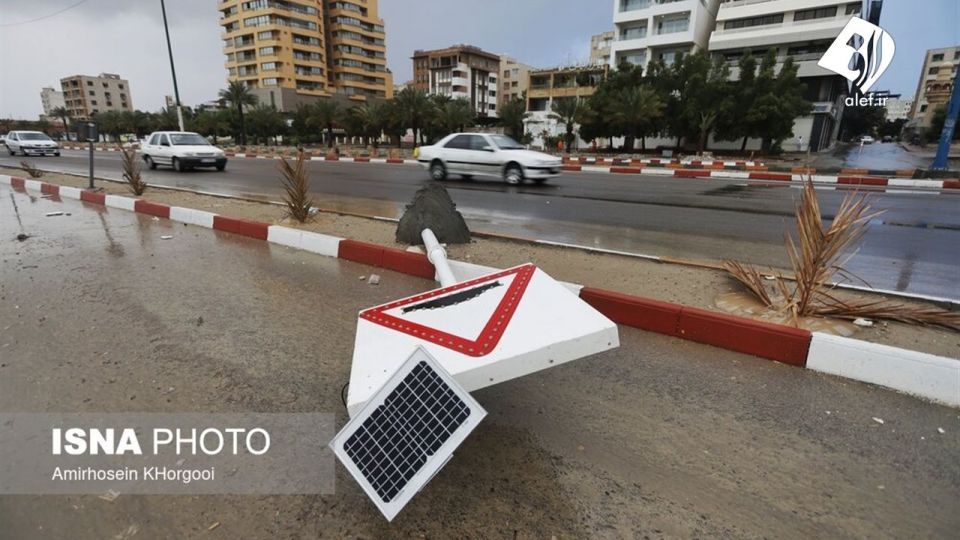 وضعیت شهر بندرعباس پس از بارندگی های اخیر