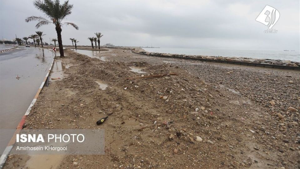 وضعیت شهر بندرعباس پس از بارندگی های اخیر