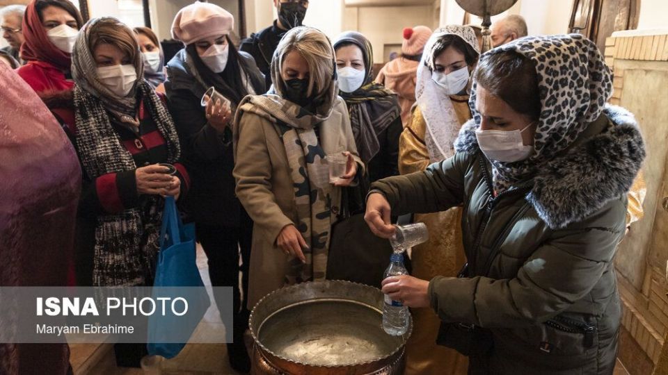 مراسم غسل تعمید در کلیسای مریم مقدس تبریز