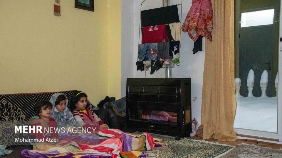 طبیعت برفی جاده اولنگ رامیان