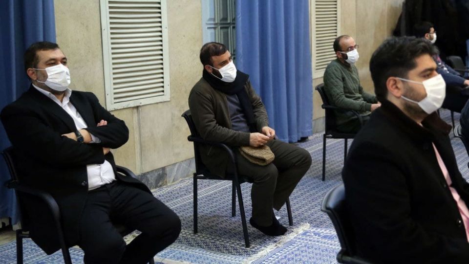 حضور "عبدالرضا هلالی" در حاشیه دیدار امروز جمعی از مداحان با رهبرانقلاب